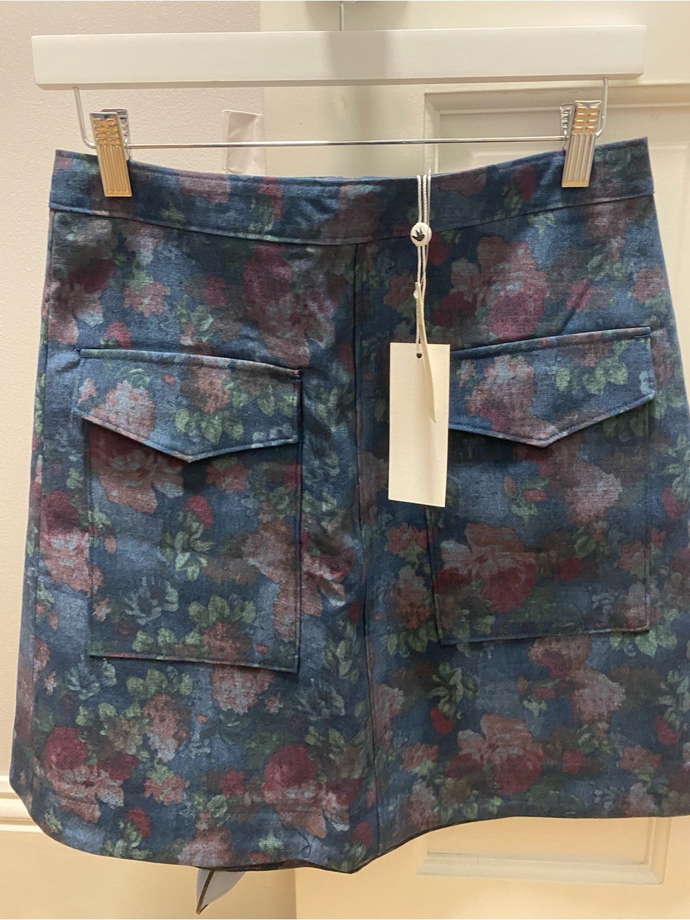 Erin Fetherston denim miniskirt by anthropology. NWT 10